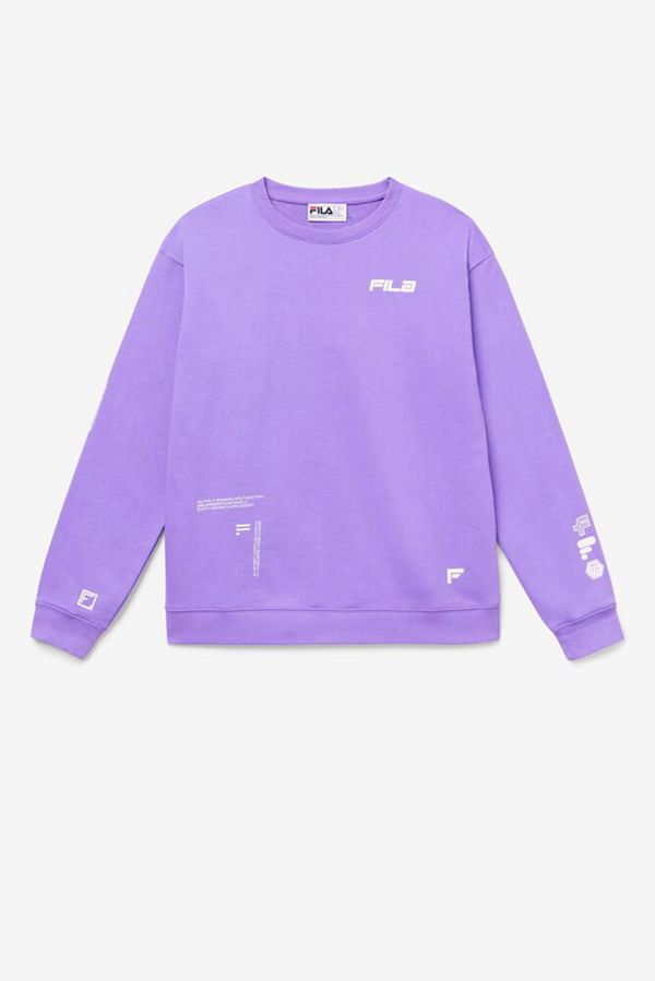 Fila Mikiny Damske Nachový / Biele - Luce Light Purple Boyfriend Vypredaj - Slovakia 92864-LANZ